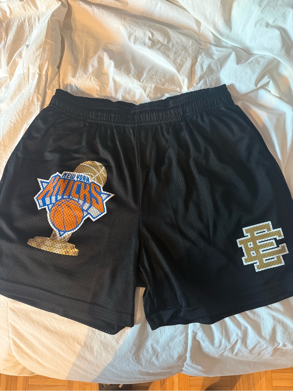 Eric Emanuel Black Knicks 2026 Championship Shorts